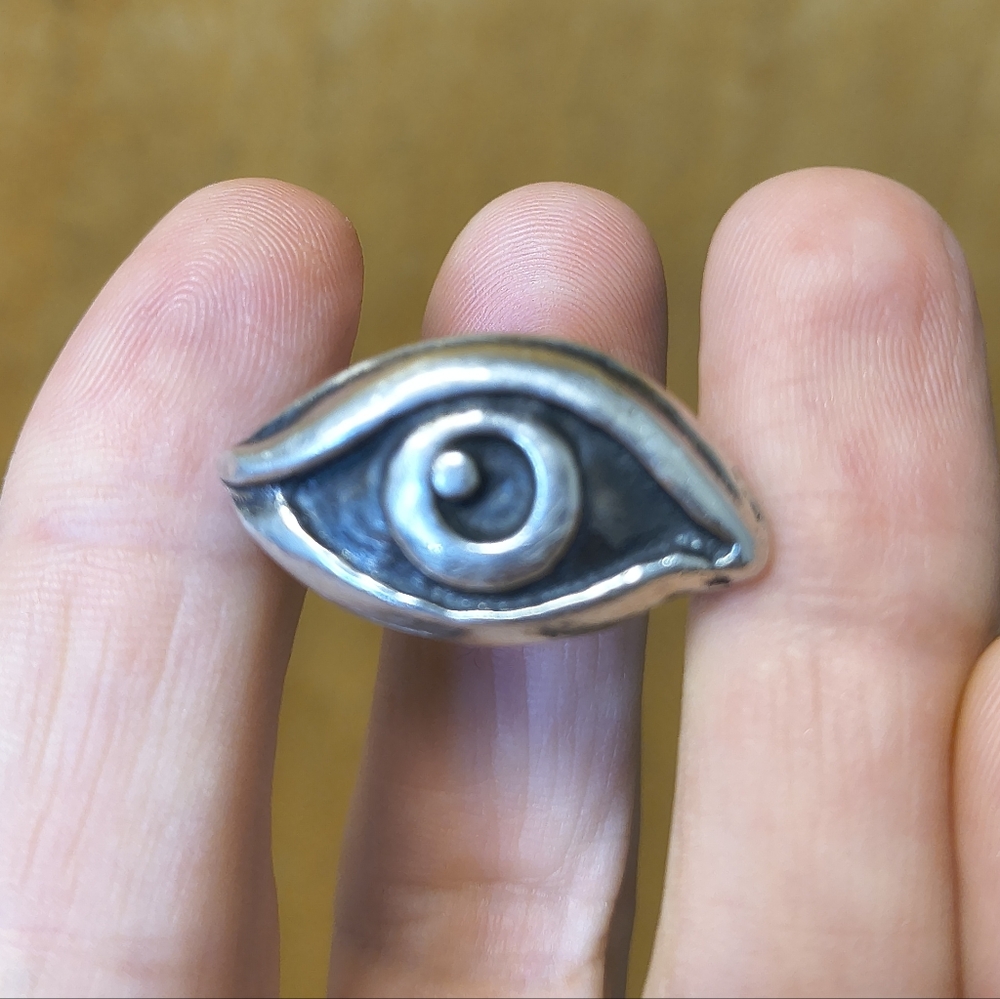 Seer Ring- Handmade Solid Sterling Size 8 - Picture 8 of 8